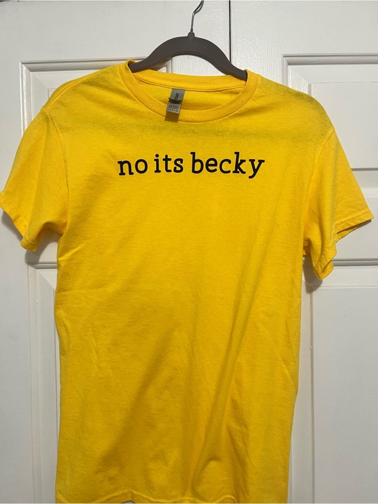 Tops - No Its Becky Yellow Graphic Tee